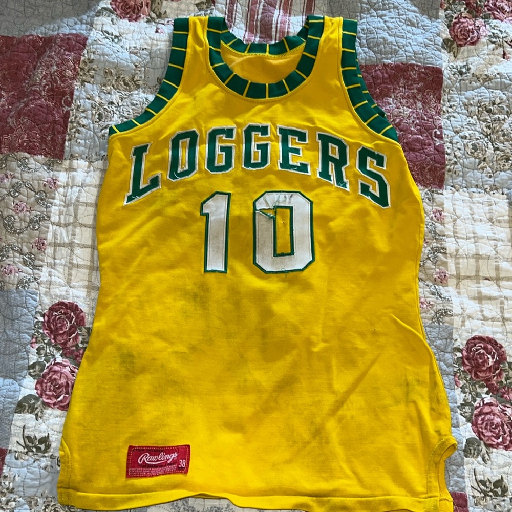 Vintage Rawlings basketball jersey loggers 38